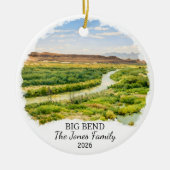 Personalized Big Bend National Park Ornament Texas セラミックオーナメント (正面)