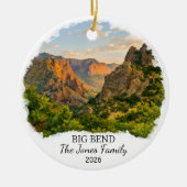 Personalized Big Bend National Park Ornament Texas セラミックオーナメント (正面)