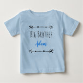 Personalized Big Brother ベビーTシャツ (正面)