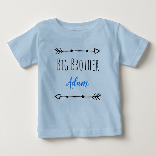 Personalized Big Brother ベビーTシャツ (正面)