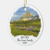 Personalized Big Sky Ornament, Montana セラミックオーナメント (左)
