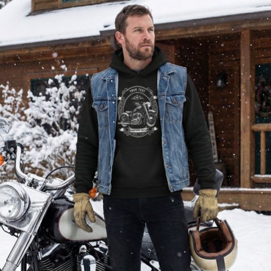 Personalized Biker Winter Hoodie Gift パーカ