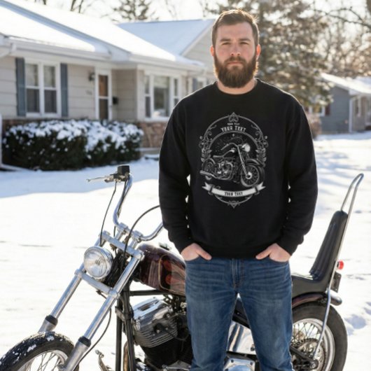 Personalized Biker Winter Outfit Sweatshirt スウェットシャツ