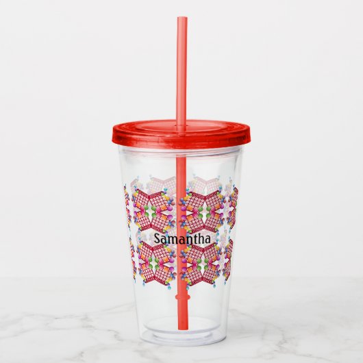 Personalized Bingo Tumbler アクリルタンブラー (正面)