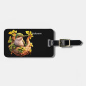 Personalized Bird Silhouette Luggage Tag ラゲッジタグ (正面横)