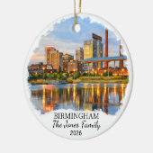 Personalized Birmingham Ornament, Custom Alabama セラミックオーナメント (左)