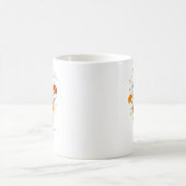 Personalized Birth Flower Marigold Custom コーヒーマグカップ (中央)