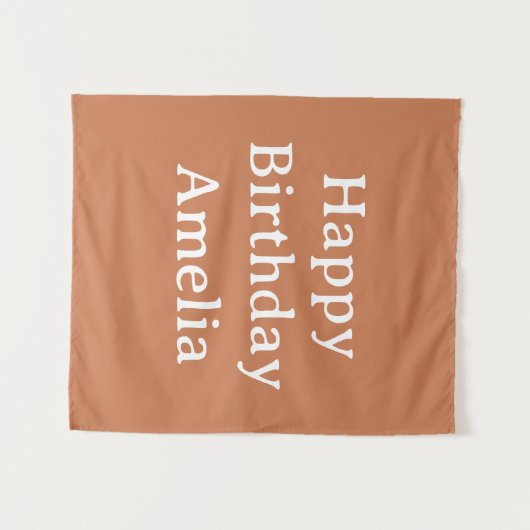 Personalized Birthday Banner Custom Name Flag Wall タペストリー (正面(横))