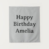 Personalized Birthday Banner Custom Name Flag Wall タペストリー (正面)