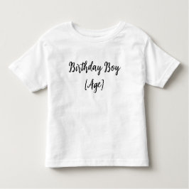 Personalized Birthday Boy Toddler – Custom Age トドラーTシャツ