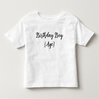Personalized Birthday Boy Toddler – Custom Age トドラーTシャツ