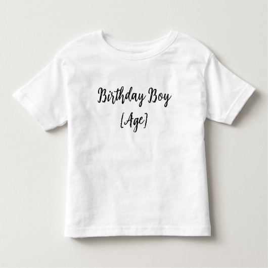 Personalized Birthday Boy Toddler – Custom Age トドラーTシャツ (正面)