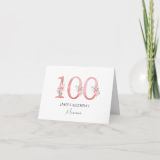 Personalized birthday card 100 カード