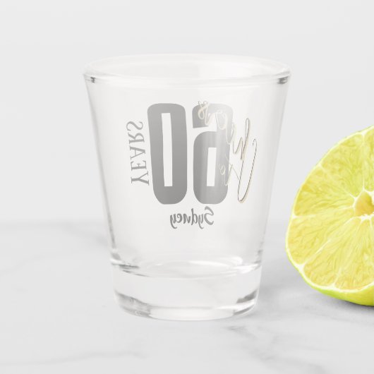 Personalized Birthday Celebration  ショットグラス (裏面)