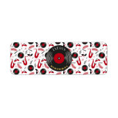 Personalized Birthday Cigar Wraps with Music Vinyl ラベル (正面)