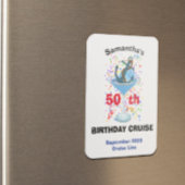 Personalized Birthday Cruise Anchor Cocktail マグネット