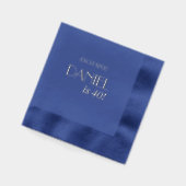 Personalized Birthday Modern Foil Stamped Napkins 箔ナプキン (左)