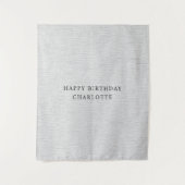 Personalized Birthday Name Flag Fabric Banner タペストリー (正面)
