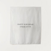 Personalized Birthday Name Flag Fabric Banner タペストリー (正面)