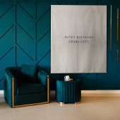 Personalized Birthday Name Flag Fabric Banner タペストリー