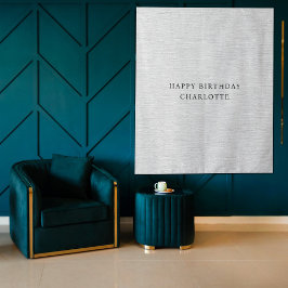 Personalized Birthday Name Flag Fabric Banner タペストリー