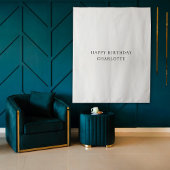 Personalized Birthday Name Flag Fabric Banner タペストリー