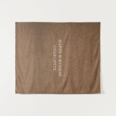 Personalized Birthday Name Flag Fabric Banner タペストリー (正面(横))