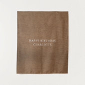 Personalized Birthday Name Flag Fabric Banner タペストリー (正面)