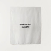Personalized Birthday Name Flag Fabric Banner  タペストリー (正面)