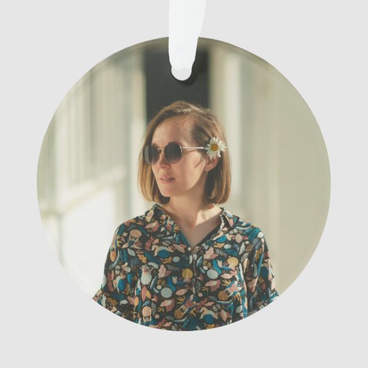Personalized Birthday Ornaments – Photo & Message  オーナメント (正面)