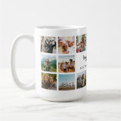 Personalized Birthday Photo Collage Mug コーヒーマグカップ (左)