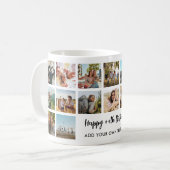Personalized Birthday Photo Collage Mug コーヒーマグカップ (正面左)