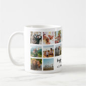 Personalized Birthday Photo Collage Mug コーヒーマグカップ (左)