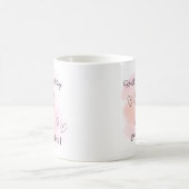 Personalized Birthday Pink Coquette Bow Mug コーヒーマグカップ (中央)