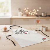 Personalized Birthday Pink Rose エプロン