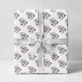 Personalized Birthday Pink Rose  ラッピングペーパー