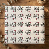 Personalized Birthday Pink Rose  ラッピングペーパー