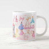 Personalized birthday princess mug, ジャンボコーヒーマグカップ (右)