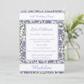 Personalized Birthday Rose Girl Sweet Invitation 招待状 (スタンド正面)