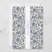 Personalized Birthday Rose Girl Sweet Invitation 招待状 (裏面)