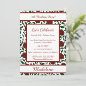 Personalized Birthday Rose Girl Sweet Invitation 招待状 (スタンド正面)