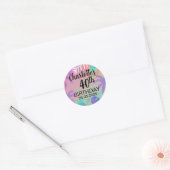 personalized birthday Sticker ラウンドシール (封筒)