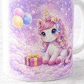 Personalized Birthday Unicorn Girl Mug コーヒーマグカップ
