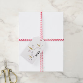 Personalized Birthday Unicorn Glitter Design with  ギフトタグ