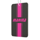 personalized black and pink Set of Car Mats カーエアーフレッシュナー (左)