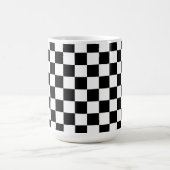Personalized Black and White コーヒーマグカップ (中央)