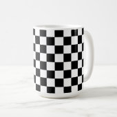 Personalized Black and White コーヒーマグカップ (正面右)