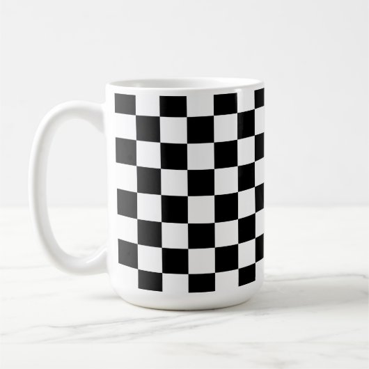 Personalized Black and White コーヒーマグカップ (左)
