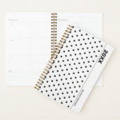 Personalized Black and White Polka Dot Planner プランナー手帳 (ディスプレー)
