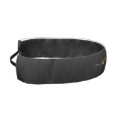 Personalized Black Athletic Headband CustomName アスレチックヘッドバンド (左)